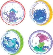 Nuby Bubbly Buds Interactive Bath Set - (4-Pack) Baby Toys - 6+ Months 