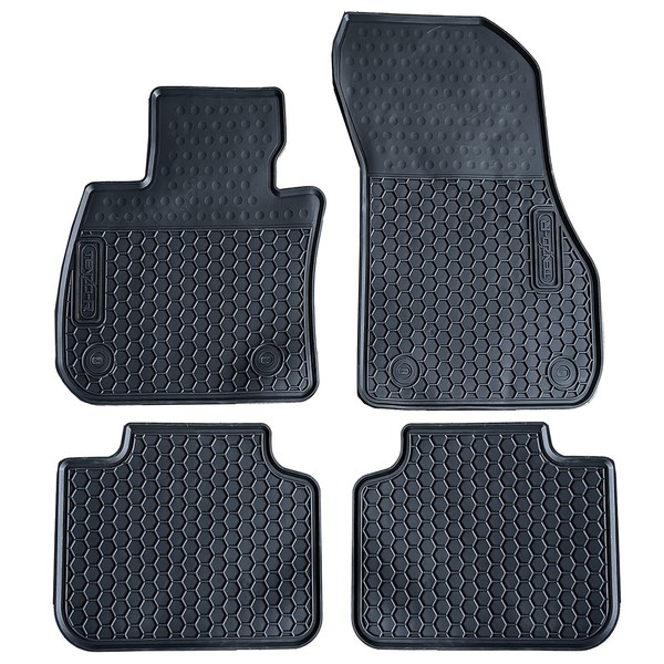 Auto Gummi FußMatten Schwarz Premium Set FüR Bmw X1 F48 15-22-image
