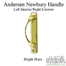 Andersen Newbury Gliding Door Single Handle - Left Interior/Right Exterior - Br