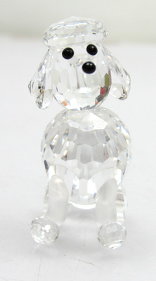 Swarovski Crystal Poodle Figurine Sitting 181317 | eBay