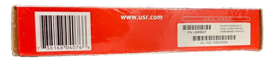 US Robotics 56K USB V.92 Modem USR5637 CD, manual, cable, FACTORY SEALED NEW - Image 4 of 4