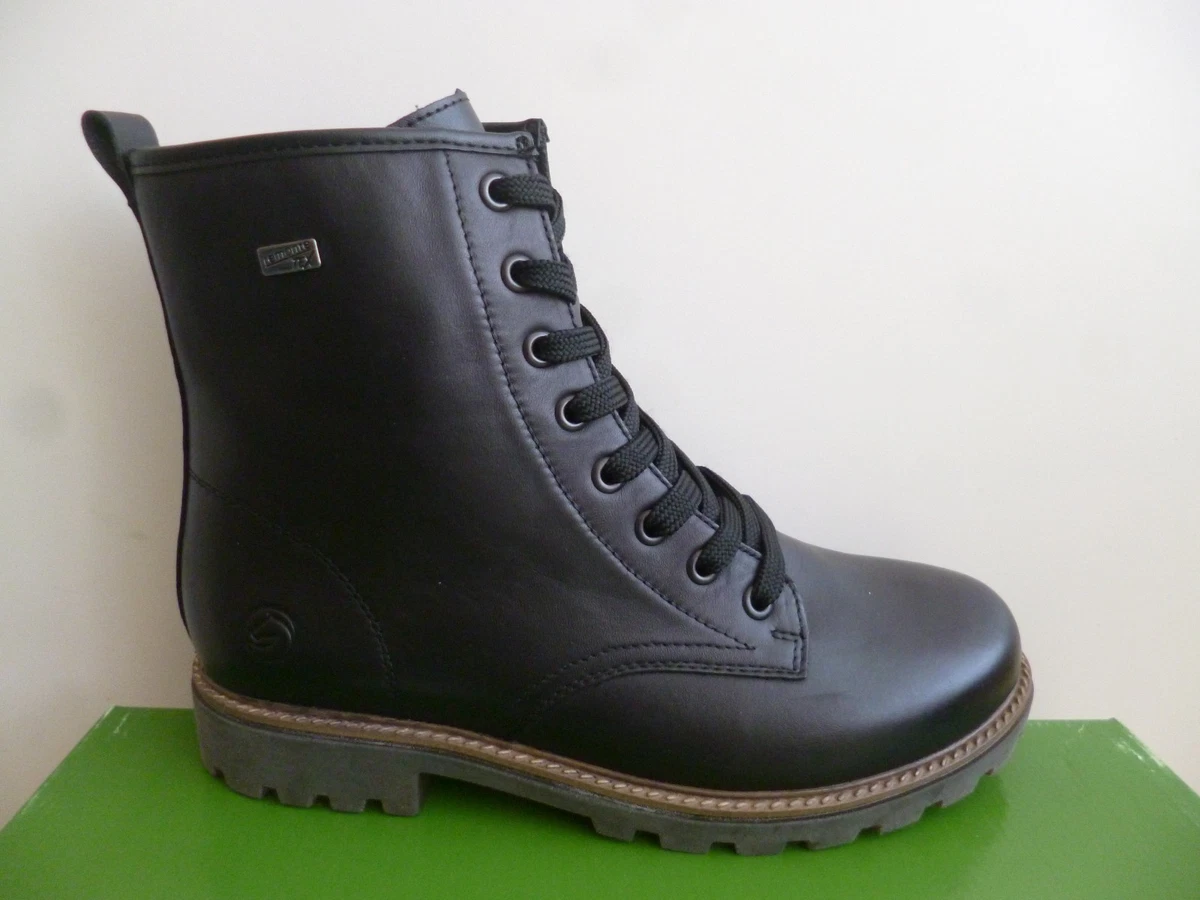 Remonte Stivaletti Classici Donna D3C70: Pelle Liscia Con Cerniera E Lacci, Tacco 3,3 Cm
