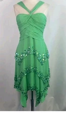 Morrell Maxie Green Cocktail Dress