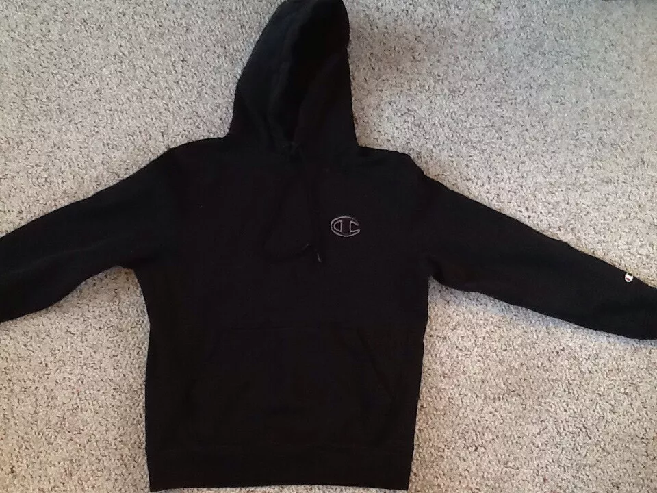 CHAMPION SUPER HOODIE BLACK MEDIUM eBay