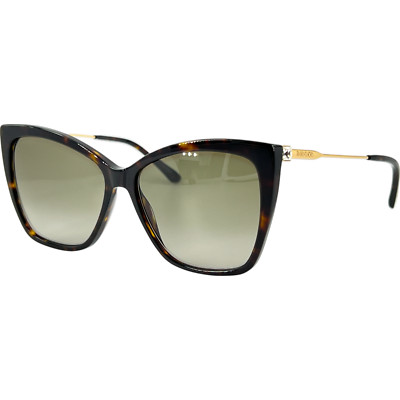 Jimmy Choo Seba S Womens Plastic Sunglass 0086HA Havana 58-15 Italy