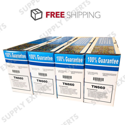 4PK TN660 Black Laser Toner for Brother HL-L2380DW HL-L2340DW