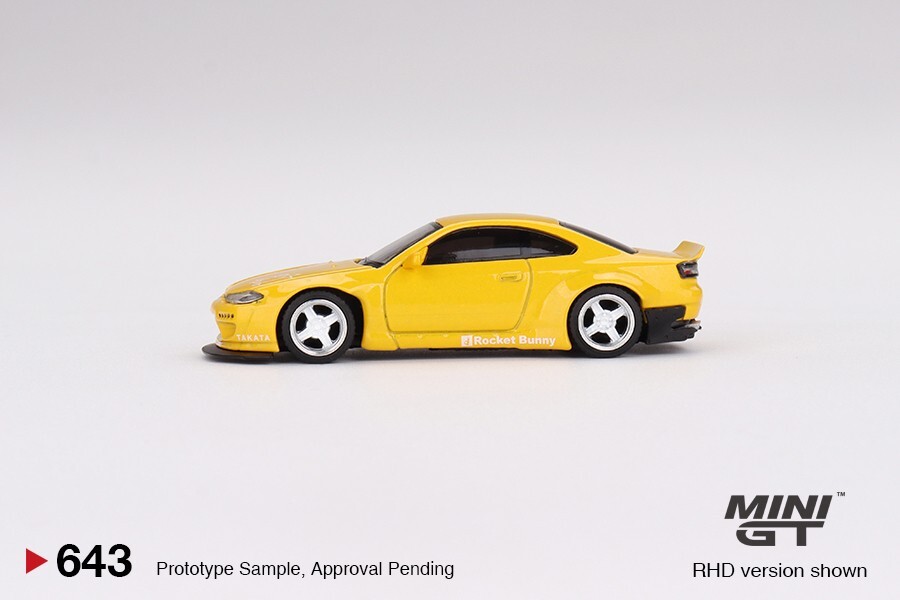 Mini GT 1:64 Nissan Silvia Rocket Bunny Bronze Yellow