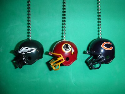 NFL Helmet Ceiling Fan or Light Pull Chain. PICK YOUR TEAM & CHAIN COLOR  