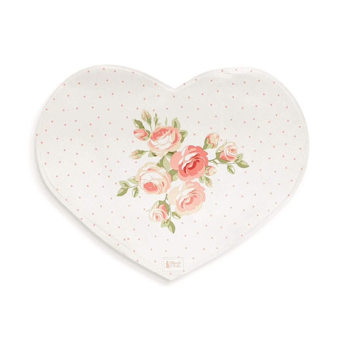Set Di 4 Tovagliette Americano A Forma Di Cuore Rosso Con Strass Glitterati – 38 Cm, Per Decorazione Tavola E Regali - 2