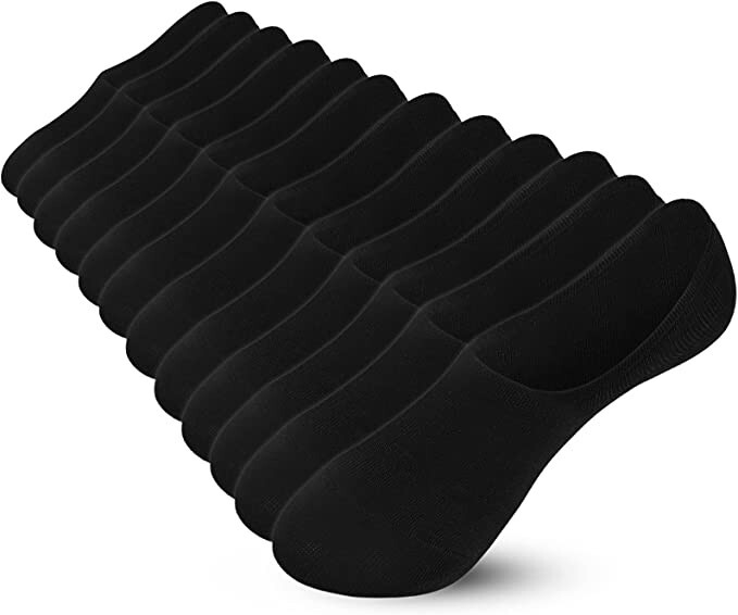 Women's No-Show Ankle Socks 6-Pack One Size Comfort Fit-image