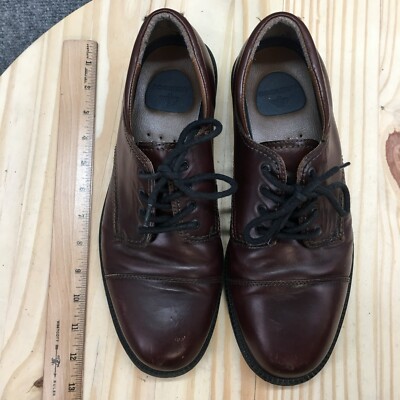 Dockers Burgundy Oxford Dress Shoes Men’s 9.5 Classic Lace Up Business Casual Mens 10 1/2 Dockers Shoes Dress Cap Toe Lace Up Oxford  main image 3