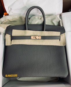 birkin 25 gris etain