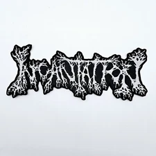 INCANTATION  WHITE    SHAPED LOGO EMBROIDERED BACK PATCH