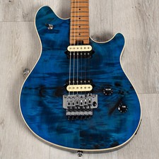 Peavey Hp 2 Poplar Burl Rm Guitar, Roasted Maple Fretboard, Transparent Blue