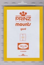 Prinz/Scott Stamp Mounts 165x94 mm Clear For US Covers FDC Size 6 Pack Of 10