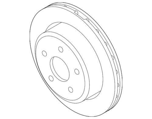Conjunto de rotor de freno trasero para Ford Ranger 2010-2011 (P/N AL5Z-2C026-B)