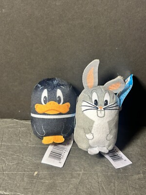 Looney Toons Mini Plush Toy Tsum Tsum Daffy Tweety Bugs Lola Bunny Lot of 2 New