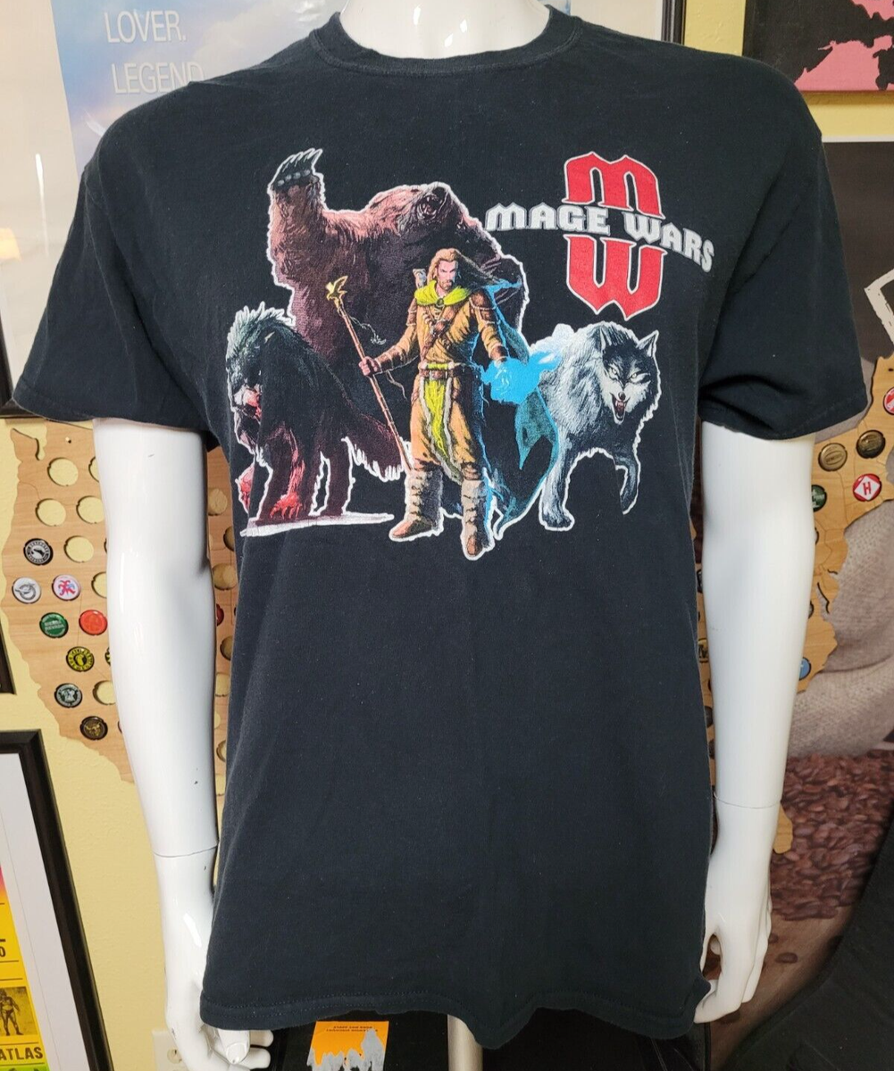 VTG Mage Wars RPG Board Game Promo T Shirt Large Nice Arcane 