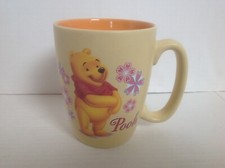Disney Store Exclusive WINNIE-THE-POOH Mug Cup Yellow w/ Orange Interior  VGC