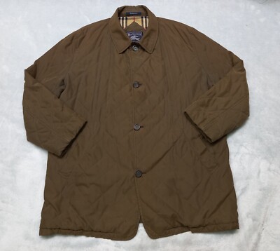 Vintage Burberry Quilted 80s Jacket Coat Nova Check Diamond Men