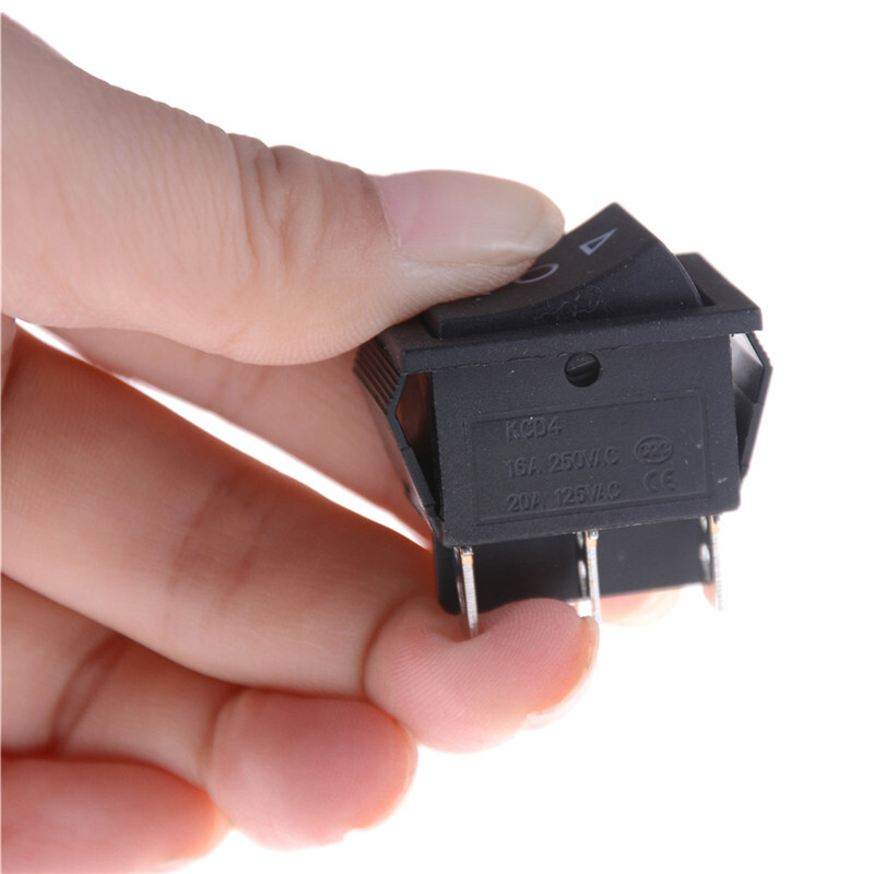 2x 6 Pins On-Off-On Rocker Switch Momentary Rocker Switch Hot A_R1 ...