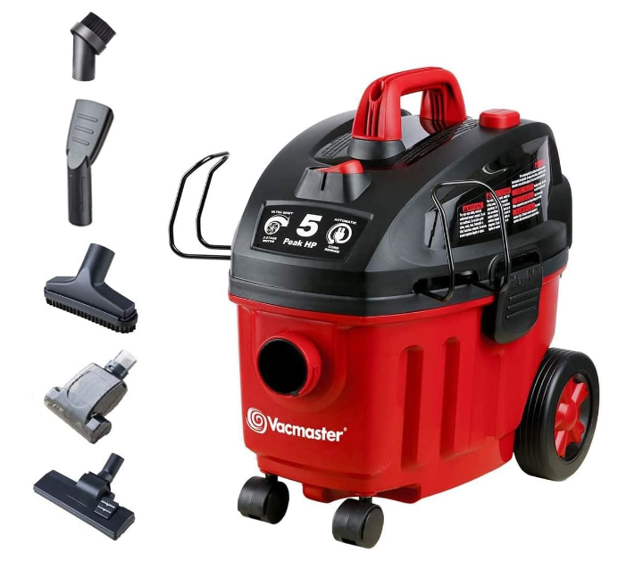 4 Gallon Wet Dry Shop Vacuum with 2-Stage Motor HEPA Filter for Hard Floors
