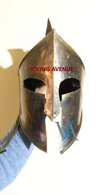 300 MOVIE MEDIEVAL KING LEONIDAS HELMET SPARTAN HELMET+FREE LINER LARP
