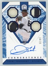 Touki Toussaint 2019 Chronicles Cornerstones RC Quad Patch Auto Quartz #10/25