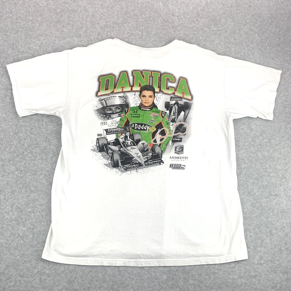 Camiseta Danica Patrick Serie IndyCar Racing Talla XL. Yunque barra roja Foto 2 de 4