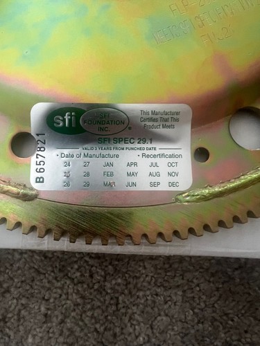 289-302-351W SFI CHROMOLY STEEL FLEXPLATE W/ BOLTS. 164 TOOTH 28 OZ EXT. BALANCE - Picture 2 of 2