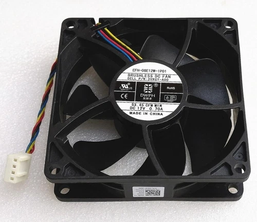 DWPH EFH-08E12W-IP01 DC12V 0.7A 80*80*25MM 8CM 4Pin PWM Cooling Fan