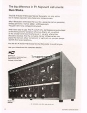 1970 B&K Model 415 Sweep MarkerTV Repair Service Equipment Vintage Ad 