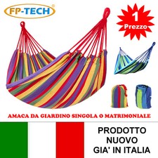 AMACA DA GIARDINO MATRIMONIALE O SINGOLA COLORATA SACCA COTONE CAMPEGGIO TENDA