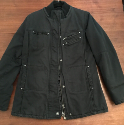 Triple Five Soul Street Jacket Women’s Large Black Winter Coat Zipped  Snaps