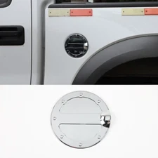 Door Fuel Tank Gas Cap Decor Cover Trim For 2009-14 Ford F150 Chrome Accessories