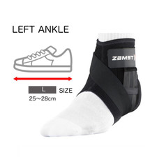 ZAMST A1 Short Ankle Guard Support Size L Shoe size 25-28cm for Left ankle