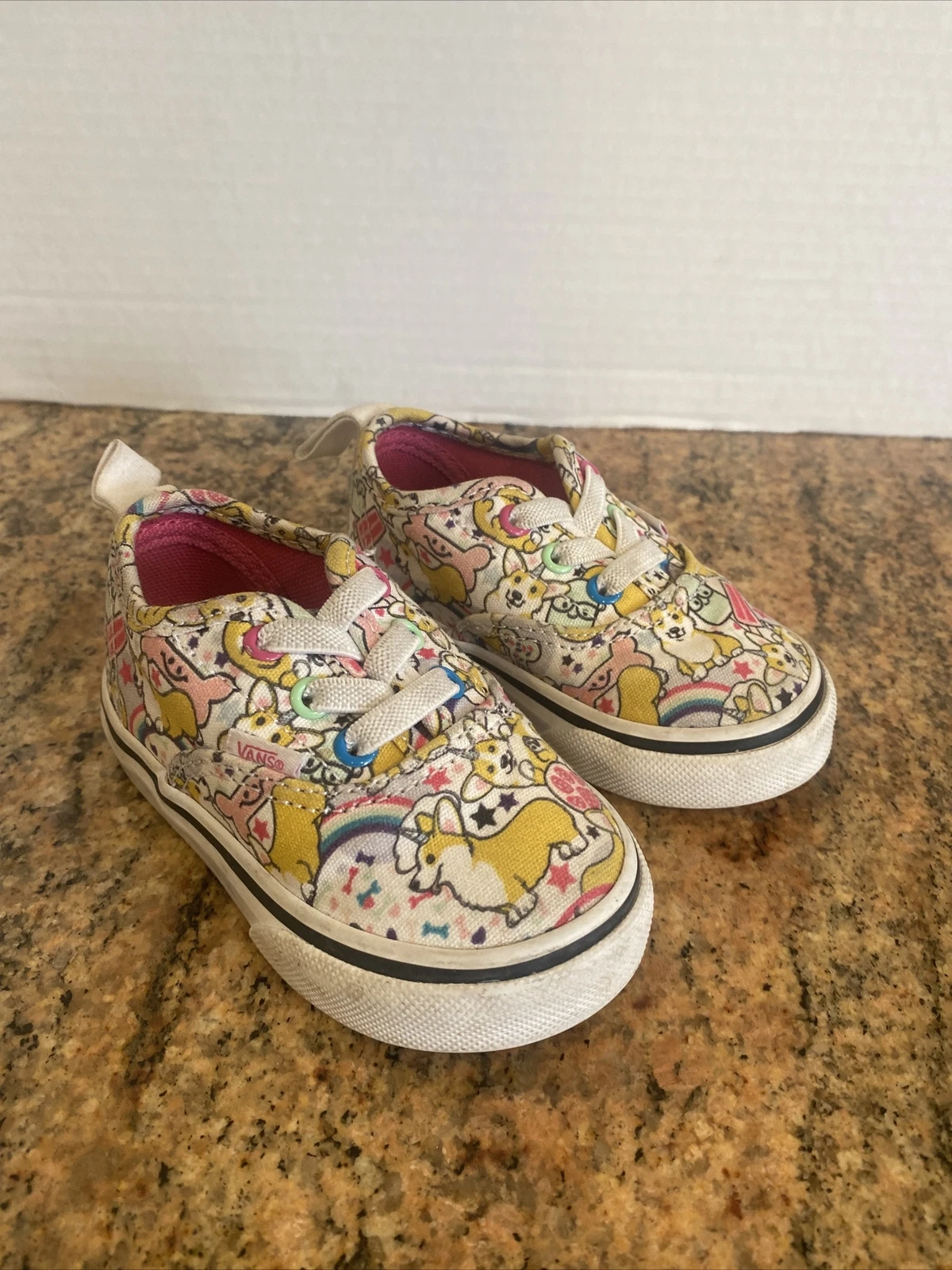 Scarpe basse Vans Corgi cane ""Uni Corgi"" USA bambino taglia 4 per bambini