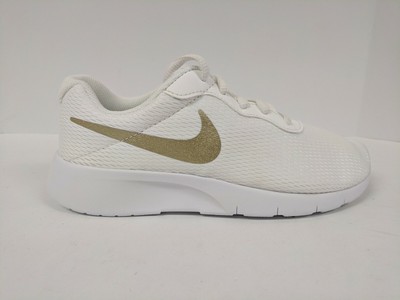 nike tanjun white gold
