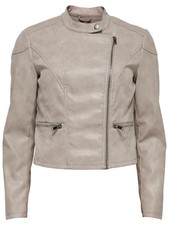 7/19 ONLY Damen Kunstleder Jacke onlFEEBE CROPPED FAUX LEATHER JACKET Gr. 38 