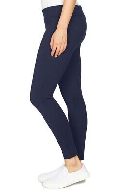 Ruby Rd Women's Sleek Pull-On Ponte Legging Size XL/ 18 Navy Blue