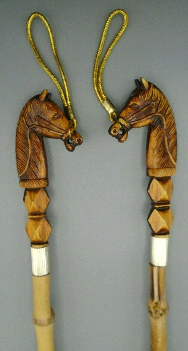 Vintage Horse Head Shoe Horn Shoe Brush Plastic Bamboo