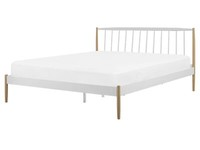 Zeitlos SchöNes Metallbett In Schlichtem Design 160 X 200 Cm Weiß Maurs