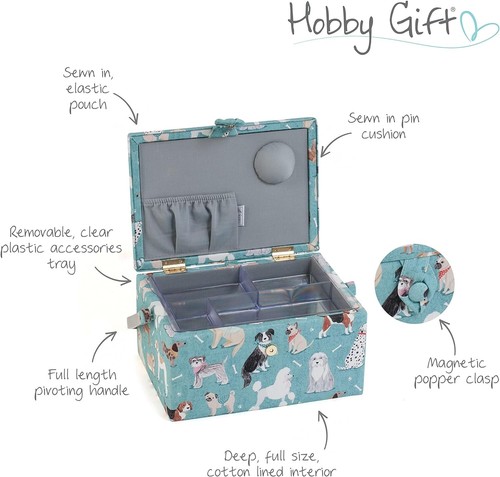 Hobby Geschenk Medium Nähen Basteln Hobby Aufbewahrungsbox - Bild 8 von 51