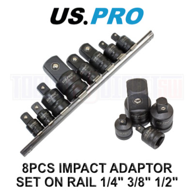 US PRO Impact Steckschlüssel Adapter Set 1/4'' 3/8'' 1/2'' 3/4'' Antrieb Step Up/Down Reduzierstück