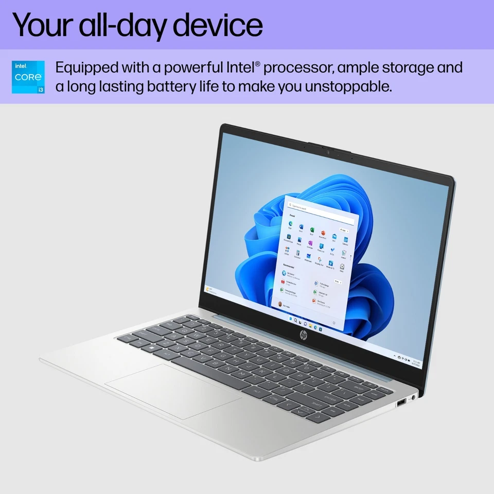 2024 HP Laptop Computer 14 HD 8-Core Intel i3 Upto 32GB RAM 2TB SSD Win 11 Pro - Image 3 of 4