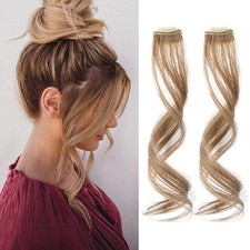 Side Bangs, 12 inch Long Wavy Curly Clip in Bangs Front Side Bangs for Daily ...