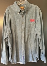 Vintage Port Authority, CNN En Espanol Embroidery, Jean, Long Sleeve, Mens XL