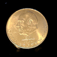 GDR 20 Mark 1973 Commemorative Coin Otto Grotewohl UNC Condition