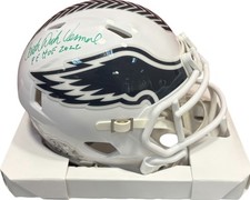 Philadelphia Eagles Dick Vermeil Signed Salute To Service 3 Mini Helmet JSA Cert