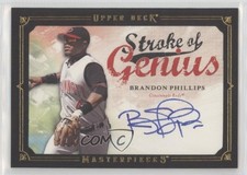 2008 Upper Deck Masterpieces Stroke of Genius Brandon Phillips #SG-BP Auto h1f